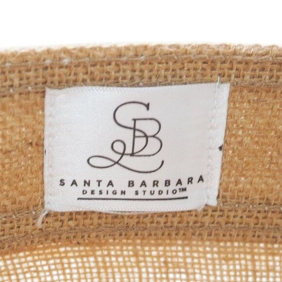 Santa Barbara Design Essentials: Wine Carbs Chocolate Burlap Market Tote Bag - Picture 5 of 6